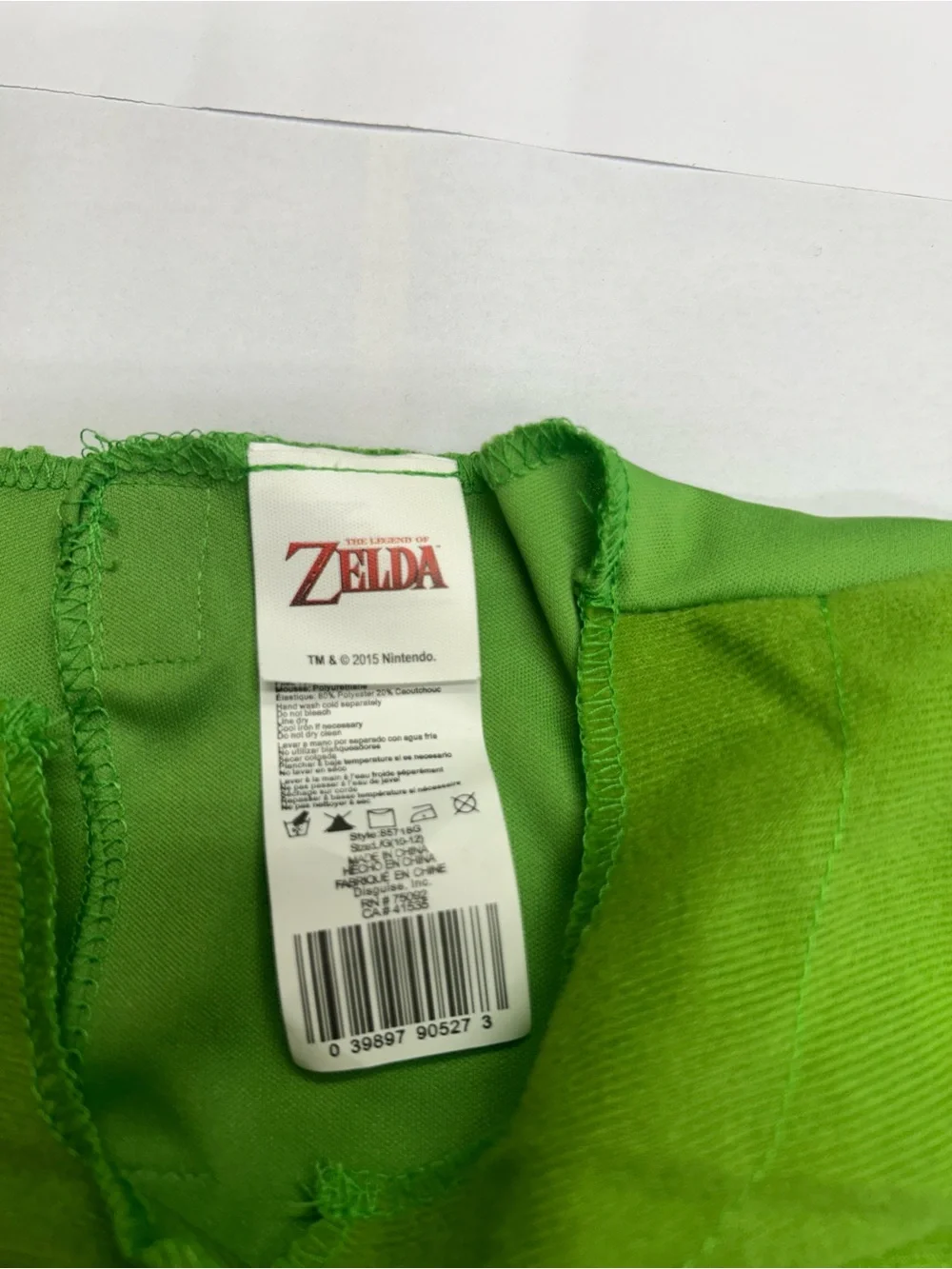 Disguise Legend of Zelda Link Classic Costume Tunic & Belt Kids Large 10-12